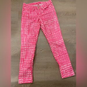 Lilly Pulitzer South Ocean Skinny Crop in Pink Tropics size 4